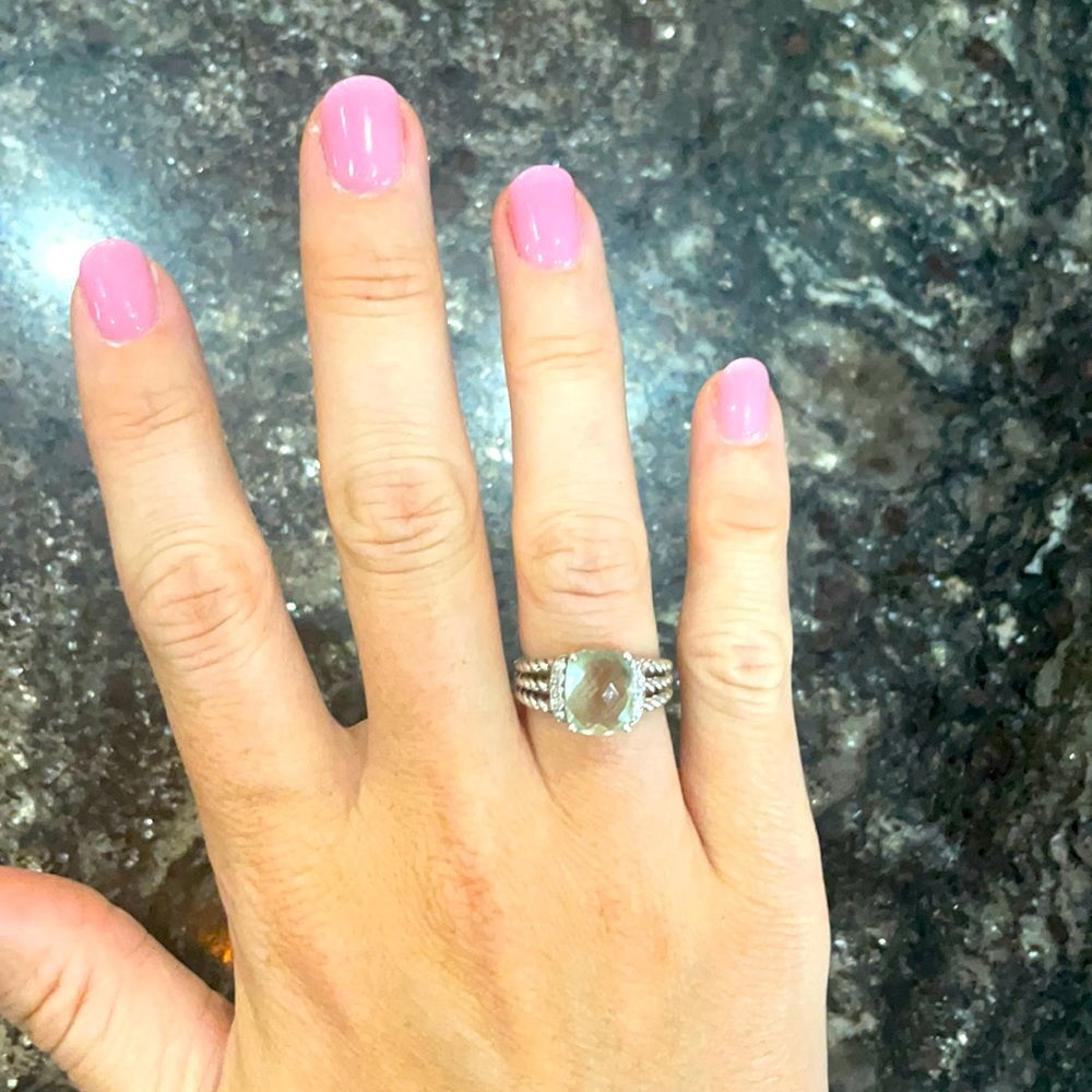 David Yurman Petite Wheaton Ring with Diamonds